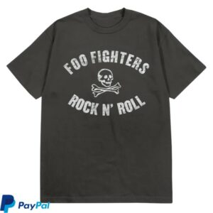 Foo Fighters Store Merch Rock N Roll Skeleton 2026 Tour Tee