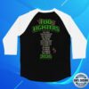 Foo Fighters Store Merch Skeleton Lineup Raglan