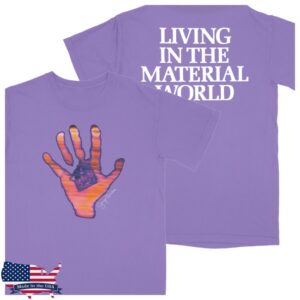 George Harrison Store Merch Living In The Material World Violet Hand T-Shirt