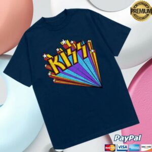 Kiss Official Store Merch Stars Logo T-Shirt
