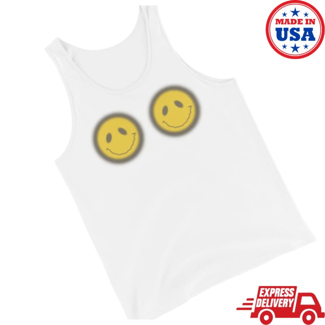Lizzo Music Store Merch Smiley Face Tank Top 2 Lizzo Music Store Merch Smiley Face Tank Top