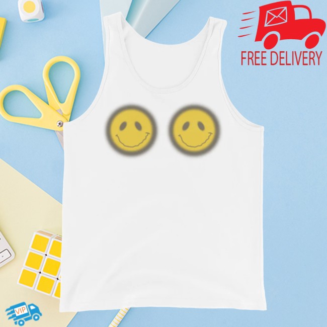 Lizzo Music Store Merch Smiley Face Tank Top 3 Lizzo Music Store Merch Smiley Face Tank Top