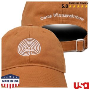 Online Ceramics Store Merch Camp Winnarainbow Labrynth Logo Caramel Hat