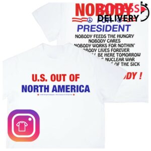 Online Ceramics Store Merch Nobody For President White Tee