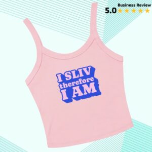 Paris Hilton Store Merch I Sliv Therefore I Am Micro Tank Top