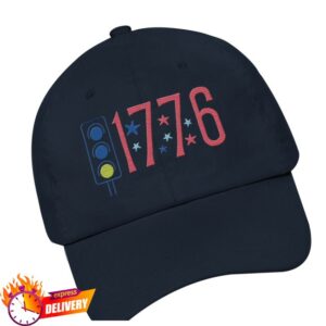 The Popcast Shop Store Merch 1776 Embroidered Navy Hat